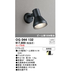 画像: スポットライトエクステリア オーデリック　OG044132　LED電球ビーム球形 LEDランプ別売