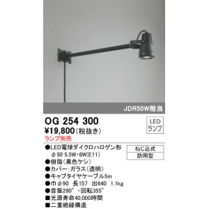 画像: オーデリック　OG254300　エクステリアスポットライト φ50LED電球ダイクロハロゲン形 ランプ別売