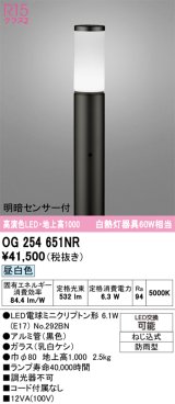画像: オーデリック　OG254651NR(ランプ別梱)　エクステリア ガーデンライト LEDランプ 昼白色 明暗センサー付 防雨型 ブラック