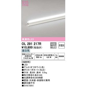 画像: オーデリック　OL291217R　間接照明 非調光 LED一体型 昼白色 屋内用 長300 端部用 オフホワイト