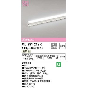 画像: オーデリック　OL291219R　間接照明 非調光 LED一体型 温白色 屋内用 長300 端部用 オフホワイト