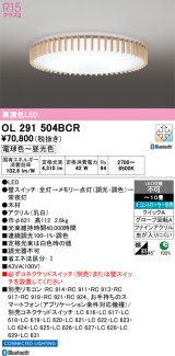 画像: オーデリック　OL291504BCR　シーリングライト 10畳 調光 調色 Bluetooth リモコン別売 和風 LED一体型 電球色〜昼光色 [♭]