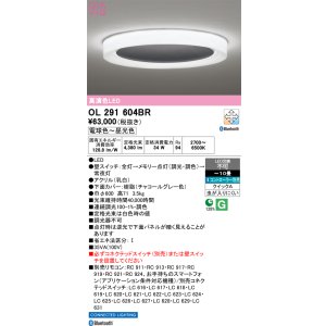 画像: オーデリック OL291604BR シーリングライト 10畳 調光調色 Bluetooth リモコン別売 LED一体型 高演色LED チャコールグレー