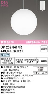 画像: オーデリック　OP252841NR(ランプ別梱)　ペンダントライト 非調光 LEDランプ 昼白色 フレンジタイプ オフホワイト