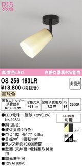 画像: オーデリック　OS256163LR(ランプ別梱)　スポットライト 非調光 和風 LEDランプ 電球色 フレンジタイプ 波佐見焼