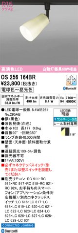画像: オーデリック　OS256164BR(ランプ別梱)　スポットライト 調光 調色 Bluetooth コントローラー別売 和風 LEDランプ 電球色〜昼光色 プラグタイプ 波佐見焼