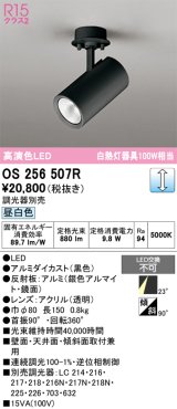 画像: オーデリック　OS256507R　スポットライト 調光 調光器別売 LED一体型 昼白色 フレンジタイプ ブラック