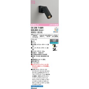 画像: オーデリック　OS256713BR　スポットライト 調光 調色 Bluetooth コントローラー別売 LED一体型 電球色〜昼光色 ブラック