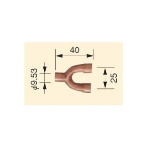 画像: コロナ 石油暖房機部材 床暖房システム部材　USC-14　銅管配管 Y字管  [■【本体同時購入のみ】]