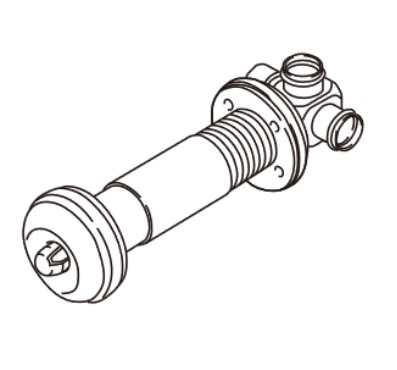 画像1: リンナイ ガスFF暖房機オプション　FOT-084K　ウォールトップ φ35用 140〜300mm [■] (1)