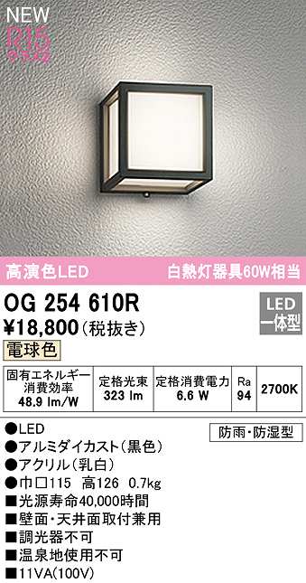 オーデリック OG254823 エクステリア LEDポーチライト 白熱灯器具60W相当 昼白色 非調光 防雨 防湿型 バスルーム 浴室 壁面 天井面  傾斜面取付兼用 【楽ギフ_のし宛書】