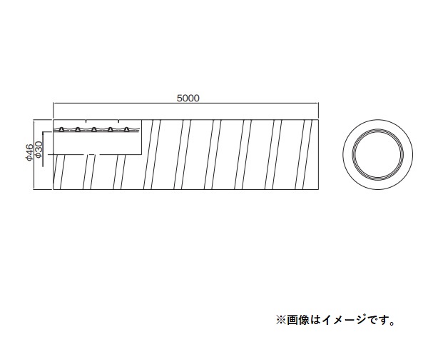 ダイキン KPMH997B05 ハウジングエアコン 加湿用ホース（高断熱） 5m入（内径φ30） 別売品 （KPMH997A05）の後継品 [♪△]  まいどDIY 2号店