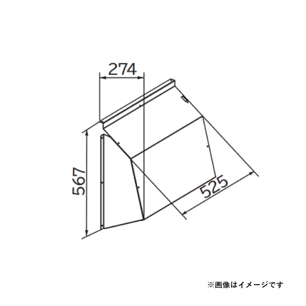 画像1: 日立　SP-BF-CF-SS　エアコン 部材 吹出口フード ステンレス製 ※受注生産品 [(^^)§] (1)