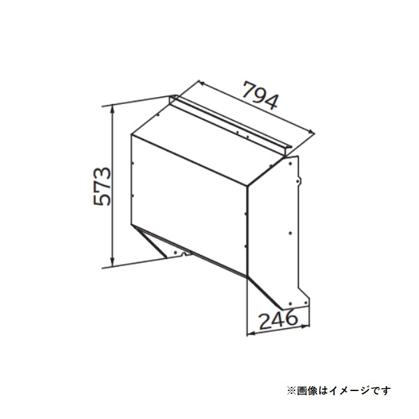 画像1: 日立　SP-BF-DB-SS　エアコン 部材 背面吸込フード ステンレス製 ※受注生産品 [(^^)§] (1)