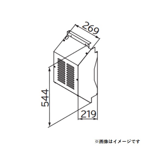 画像1: 日立　SP-BF-EL-SS　エアコン 部材 左吸込口フード ステンレス製 ※受注生産品 [(^^)§] (1)