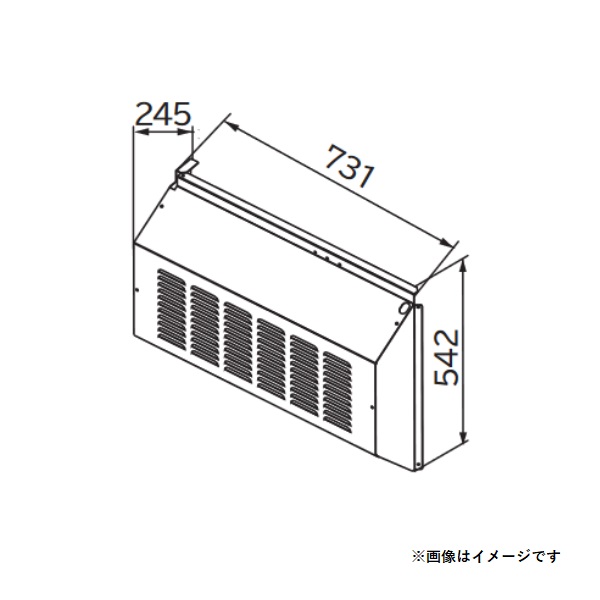 画像1: 日立　SP-BF-MB-SS　エアコン 部材 背面吸込フード ステンレス製 ※受注生産品 [(^^)§] (1)