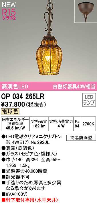 2022春夏新色】 オーデリック OG264065LR エクステリア LEDポーチライト 白熱灯器具60W相当 R15高演色 クラス2 電球色 防雨  防湿型 照明器具 玄関 屋外用