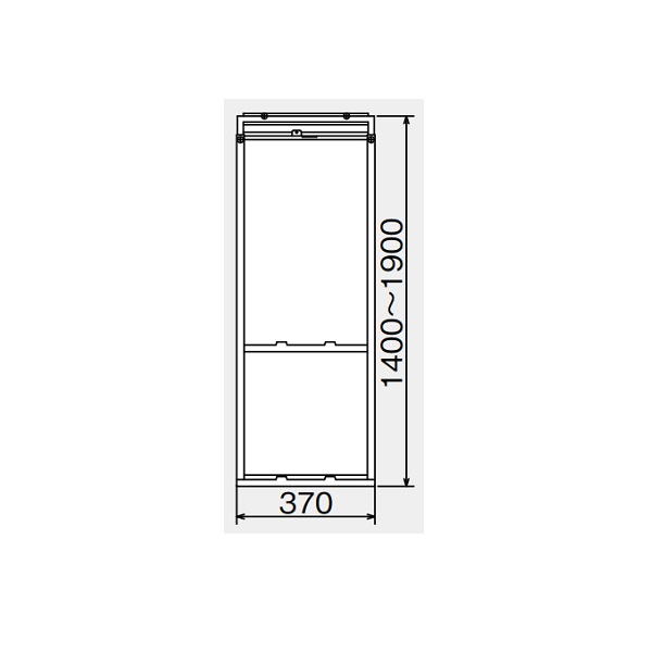 画像1: ルームエアコン 別売り品 コロナ WT-9 テラス窓用標準取付枠 冷房専用シリーズ用 (1)