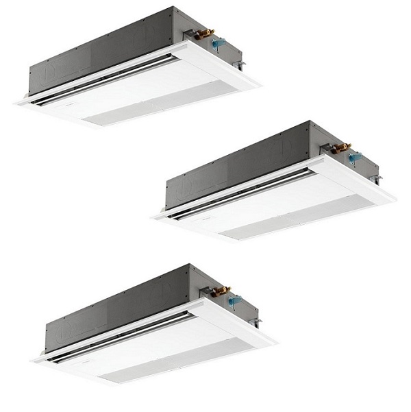 画像1: 三菱 PMZT-ERMP160F5 業務用エアコン 1方向天井カセット スリムER 同時トリプル P160形 6馬力 三相 200V ワイヤード ♪∀ (1)