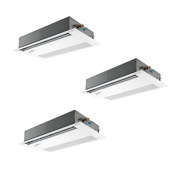 画像1: 三菱 PMZT-ERMP160FE5 業務用エアコン 1方向天井カセット スリムER 同時トリプル P160形 6馬力 三相 200V ワイヤード ♪∀ (1)