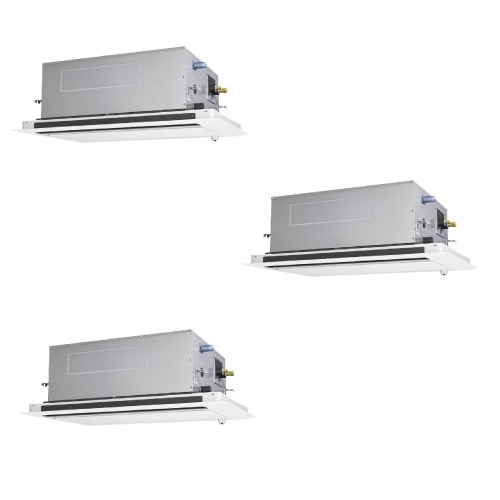 画像1: 三菱 PLZT-ERMP160LE5 業務用エアコン 2方向天井カセット スリムER 同時トリプル P160形 6馬力 三相 200V ワイヤード ♪∀ (1)