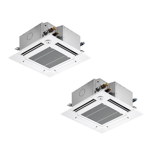 画像1: 三菱 PLZX-ZRMP80SGF5 業務用エアコン 4方向天井カセット コンパクトタイプ スリムZR 同時ツイン P80形 3馬力 単相 200V ワイヤード ♪∀ (1)