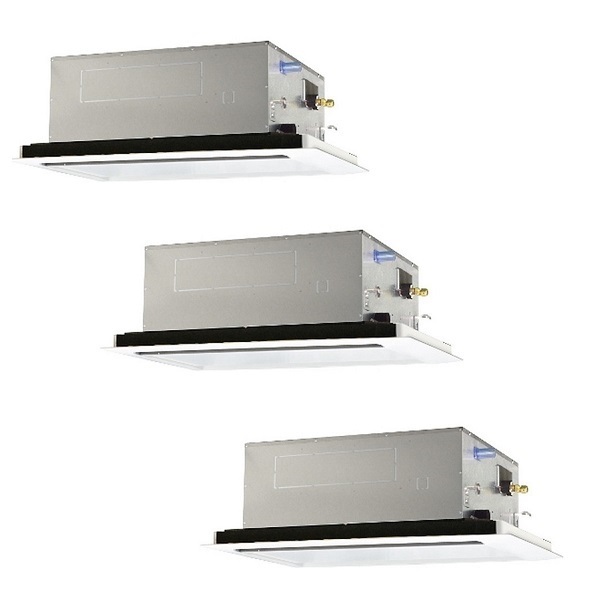 画像1: 三菱 PLZT-HRMP160L5 業務用エアコン 2方向天井カセット ズバ暖スリム Hシリーズ 同時トリプル P160形 6馬力 三相 200V ワイヤード ♪ (1)