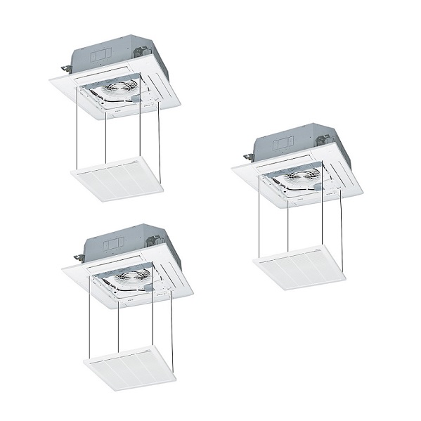 画像1: 三菱重工 [FDTV1606HT6S ラクリーナパネル] 業務用エアコン 天井埋込形４方向 トリプル ハイパーインバータ P160 6馬力 三相200V ワイヤード ♪ (1)