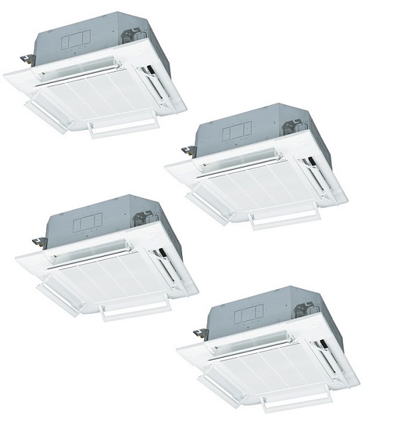 画像1: 三菱重工 [FDTV2246HD6S エアフレックスパネル] 業務用エアコン 天井埋込形４方向 Wツイン ハイパーインバータ P224 8馬力 三相200V ワイヤード ♪ (1)