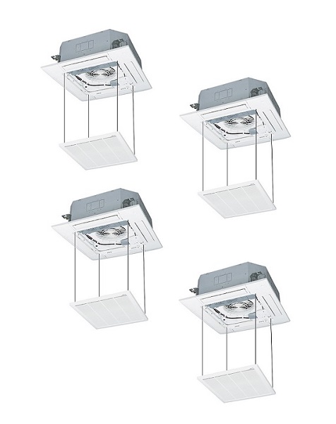 画像1: 三菱重工 [FDTV2806HD6S ラクリーナパネル] 業務用エアコン 天井埋込形４方向 Wツイン ハイパーインバータ P280 10馬力 三相200V ワイヤード ♪ (1)