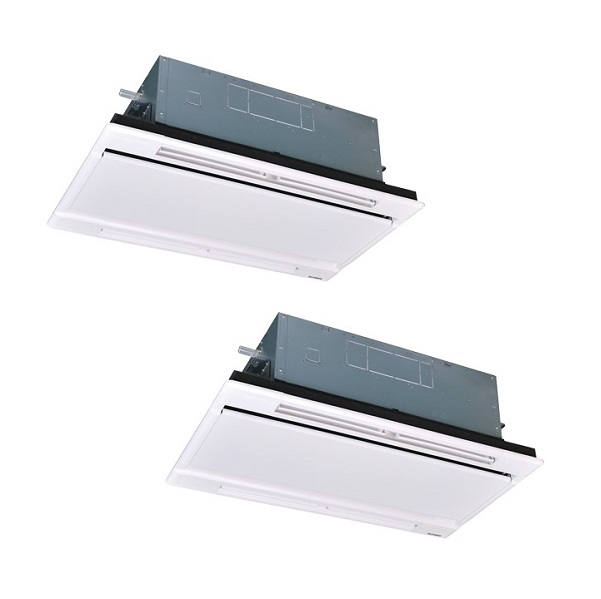 画像1: 三菱重工 [FDTWZ806HP6S ホワイトパネル] 業務用エアコン 天井埋込形2方向吹出し ツイン エクシードハイパー P80 3馬力 三相200V ワイヤード ♪ (1)