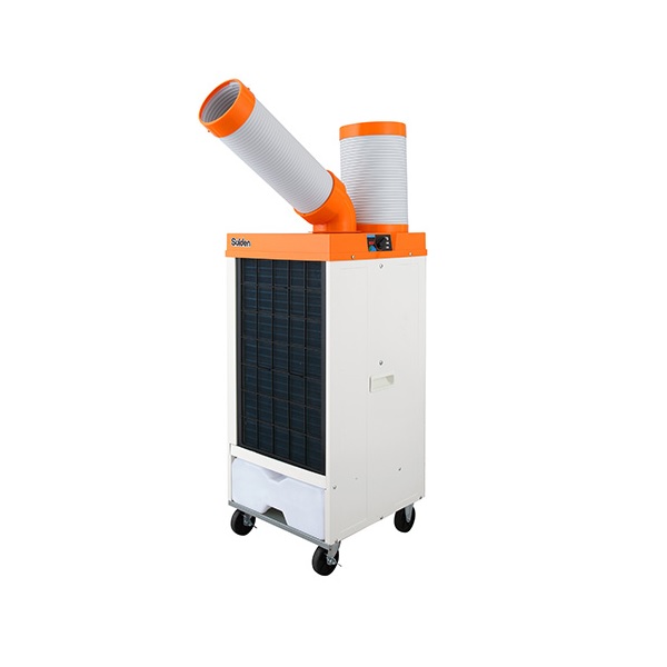 画像1: [メーカー在庫切れ] スイデン SS-25DL-3T スポットエアコン 洗練型 クールスイファン 冷風1口 自動首振り装置内蔵 3相200V［♪］ (1)