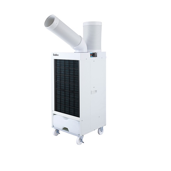 画像1: スイデン SS-25ELW-1T スポットエアコン 洗練型 クールスイファン ホワイトカラー 冷風1口 自動首振り装置なし 100V［♪］ (1)