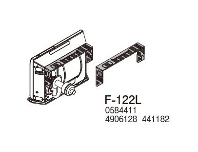 画像1: コロナ 石油暖房機部材　F-122L　アグレシオ専用別売部材 背面カバーＬ [■【本体同時購入のみ】] (1)