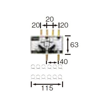 画像1: 長府/サンポット 石油暖房機 関連部材　FHH-2V2　調整弁ヘッダー[♪▲] (1)