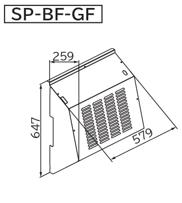 画像1: ルームエアコン 日立　SP-BF-GF　部材 吹出口フード (1)