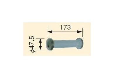 画像1: コロナ 石油暖房機部材 床暖房システム部材　USA-6　ゴム管簡易配管 壁スリーブ  [■【本体同時購入のみ】] (1)