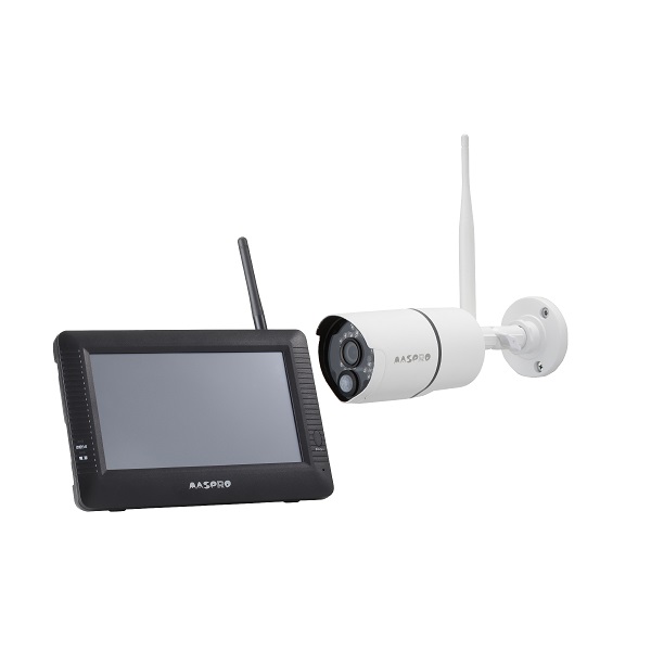 画像1: マスプロ電工 WC3A7M ワイヤレスカメラセット モニター＆カメラセット(3MP) モニターサイズ7インチ バレット型カメラ ￡ (1)